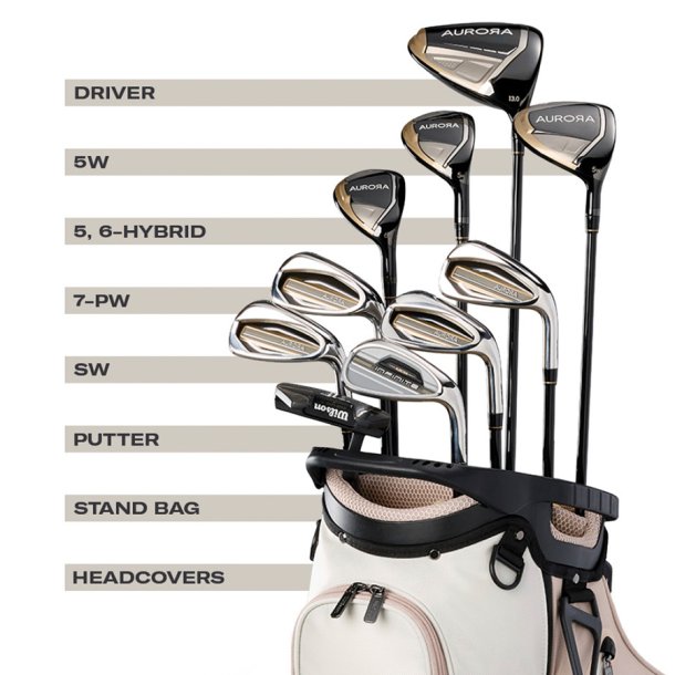 Wilson Aurora Dames�t Komplet Golfs�t