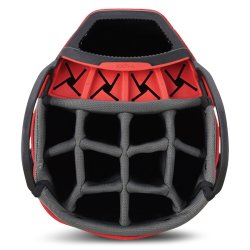 Big Max Dri Lite V-4 Golfbag Sort/Hvid/Rd