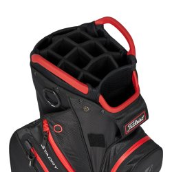 Titleist Cart 14 StaDry Golfbag Black/Black/Red