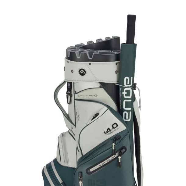 BigMax Dri Lite Silencio 3 Golfbag Forest Green-Off White