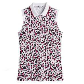 R�hnisch Deni �rmel�s Dame Polo Leo Pink/Beet