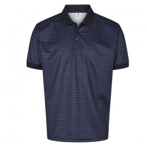 Lexton Links Falcon Herre Golf Polo Navy Print