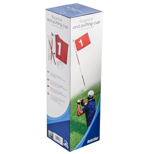 Golf Flag Stick med Putting Cup