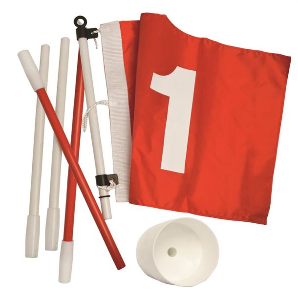 Golf Flag Stick med Putting Cup