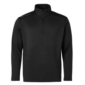 Abacus Sunningdale Halfzip Herre Golf Midlayer Sort