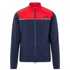 Lindeberg Blocked Logo Herre Golf-vindjakke Rd/Navy