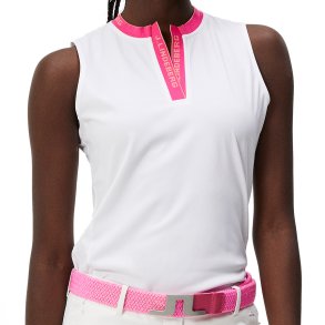 J Lindeberg Leya Sleeveless Hvid Dame Golf-polo