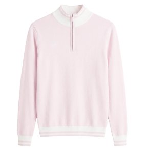 R�hnisch Kora Half Zip Dame Strik Cradle Pink