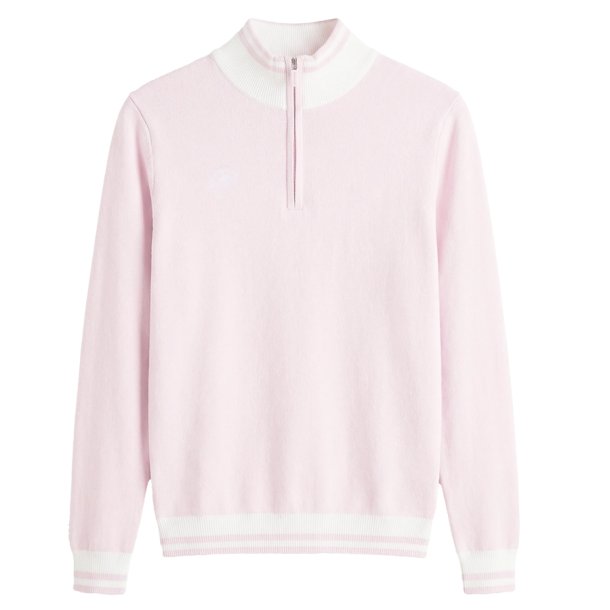 R�hnisch Kora Half Zip Dame Strik Cradle Pink