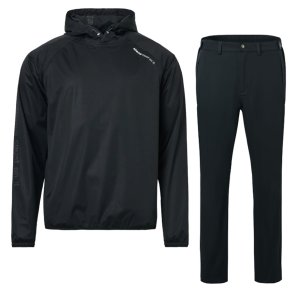 Abacus Bounce Herre Golf Hoodie Regnst Sort