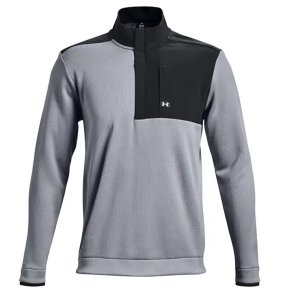 Under Armour Storm SF  Zip Herre Golf-midlayer Gr/Sort.