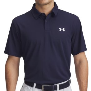 Under Armour T2G Pique Herre Polo Downpour Midnight Navy / White