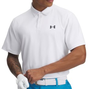 Under Armour T2G Herre Pique Polo Downpour White/Black
