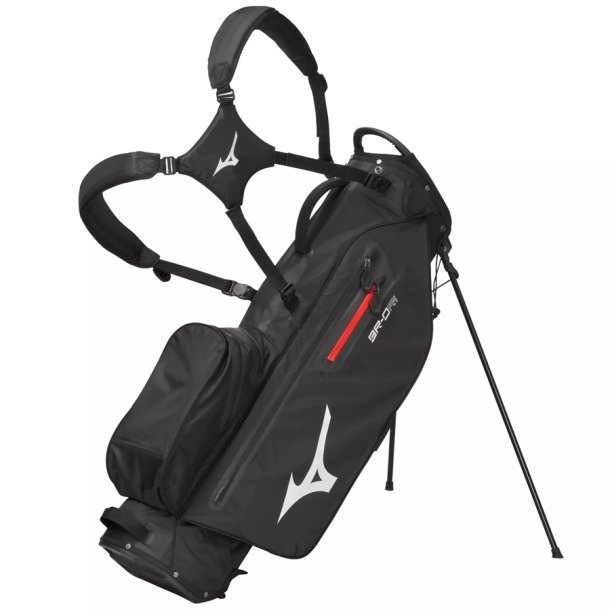 Mizuno BR-DRI Waterproof Stand Bag Black/Silver