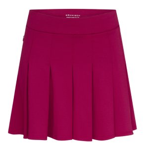 R�hnisch Nicky Pleated Lang Nederdel Beet Red