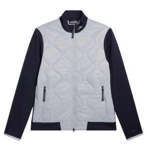 J Lindeberg Quilt Herre Golf-hybridjakke Gr/Navy