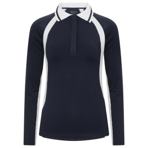 R�hnisch Pitch Thermal Dame Lang-�rmet polo Navy