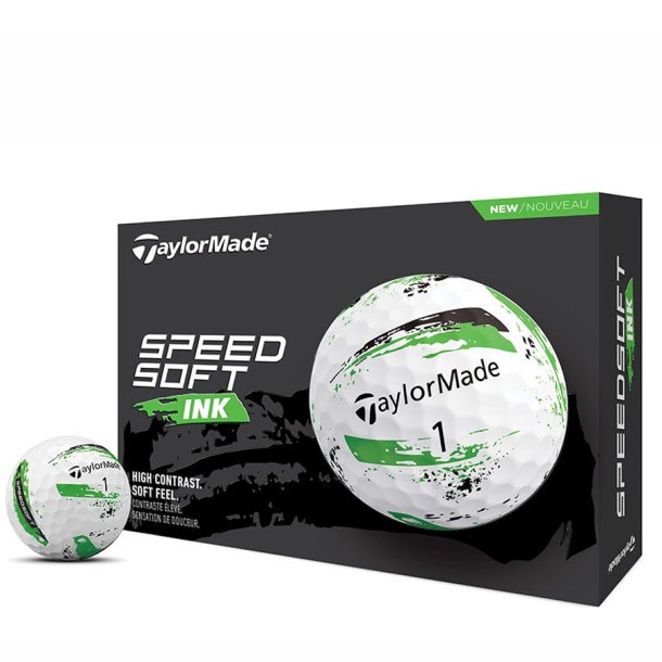 TaylorMade SpeedSoft Green Ink Golfbolde 