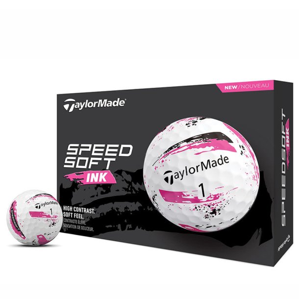 TaylorMade SpeedSoft Pink Ink Golfbolde