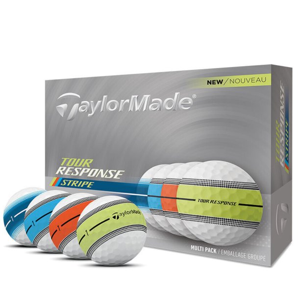 TaylorMade Tour Response Stripe Golfbolde Neon Multi-Pack.jpg