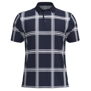 Under Armour UA Armour Dry Pr. Herre Polo Fairway Plaid-Midnight Navy / White