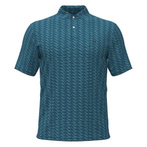 Under Armour UA Drive Chill Pr. Polo-Deuces Stripe Boundless Blue