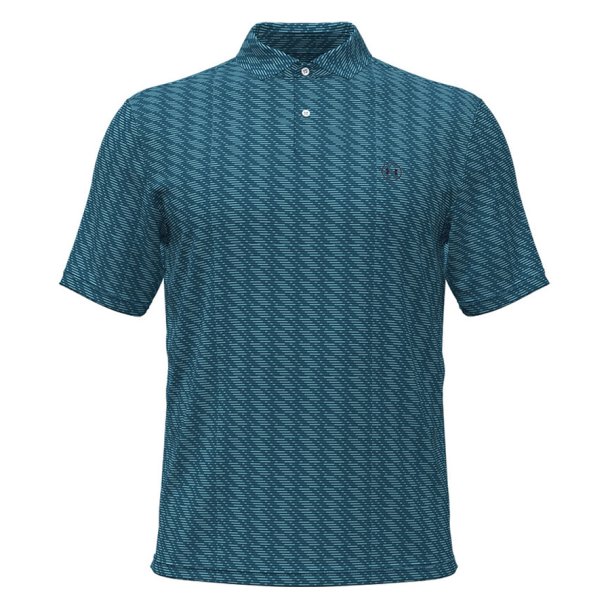 Under Armour UA Drive Chill Pr. Polo-Deuces Stripe Boundless Blue