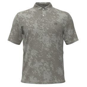Under Armour UA Drive Chill Pr. Herre Polo Digi Radar Camo-Titanium / Clay Green