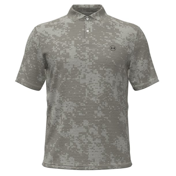 Under Armour UA Drive Chill Pr. Herre Polo Digi Radar Camo-Titanium / Clay Green