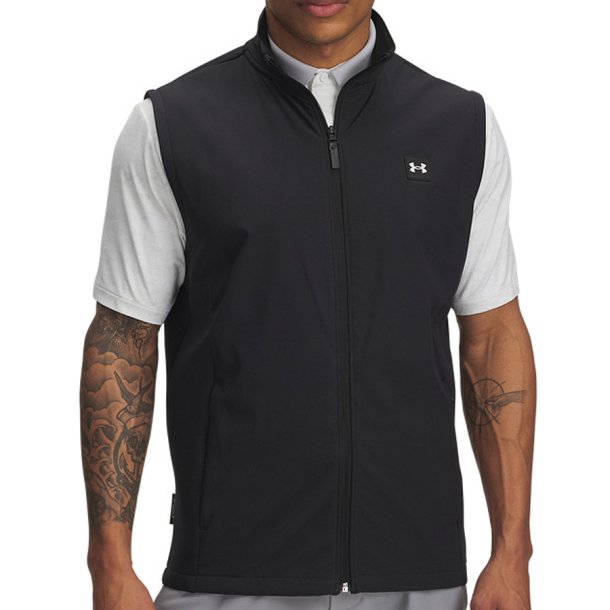 Under Armour Drive Pro Storm Hybrid Herre Vindvest Black/Metallic Silver