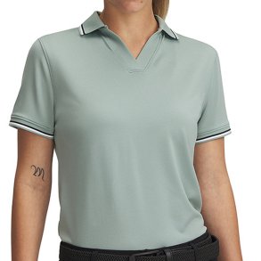 Under Armour Drive Rib Dame Polo Silica Green/Black