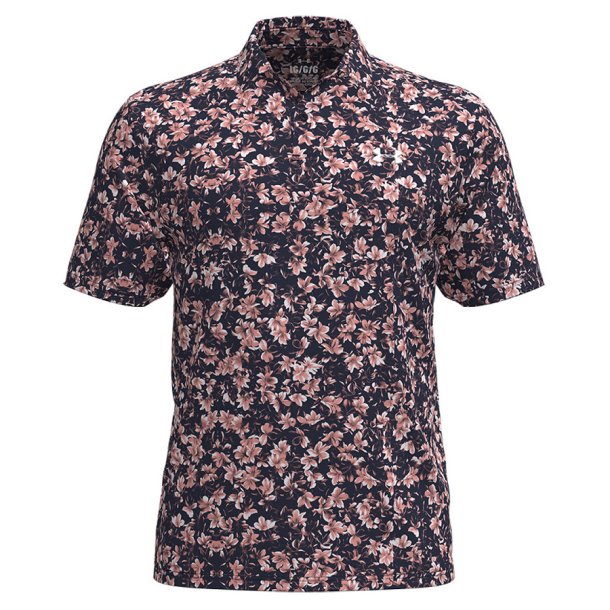 Under Armour UA Matchplay Pr. Herre Polo Floral Hazard-Midnight Navy / Posh Pin