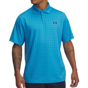 Under Armour UA Matchplay Printed Polo Ether Blue / Midnight Navy