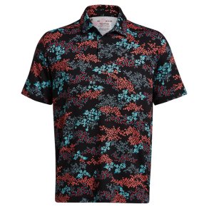 Under Armour Playoff 3.0 Herre Polo Azalea Camo-Black / Hydro Teal / Black