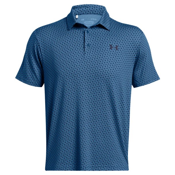 Under Armour Playoff 3.0 Herre Polo Photon Blue / Midnight Navy