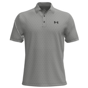 Under Armour UA Playoff 3.0 Pr. Herre Polo Micro Flower Dot-Clay Green / Titanium