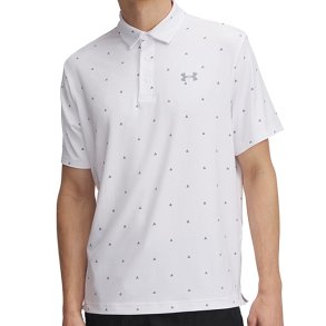 Under Armour Herre Playoff 3.0 Printed Polo-White / Steel