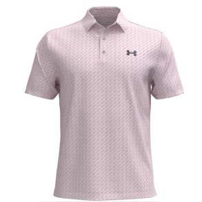 Under Armour UA Playoff 3.0 Printed Polo White/Prime Pink