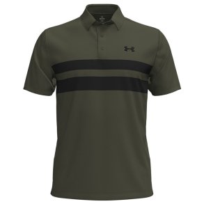 Under Armour  Playoff 3.0 Stripe Herre Polo Marine OD Green