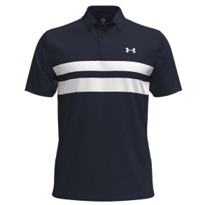 Under Armour Playoff 3.0 Stripe Herre Polo Midnight Navy/White