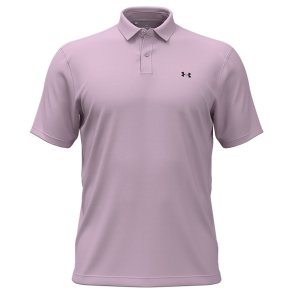 Under Armour T2G Pique Herre Polo Mauve Pink/Black 