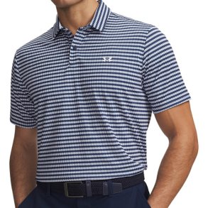 Under Armour T2G Printed Herre Polo-Midnight Navy/White