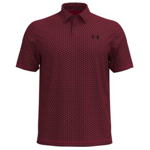 Under Armour T2G Printed Herre Polo Racer Red/Black