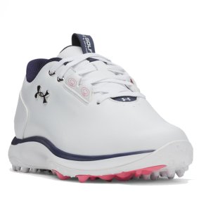 Under Armour UA W Drive Fade 2 SL Dame Golfsko White / White / Metallic Silver