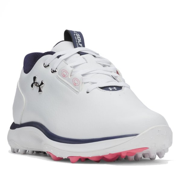 Under Armour UA W Drive Fade 2 SL Dame Golfsko White / White / Metallic Silver