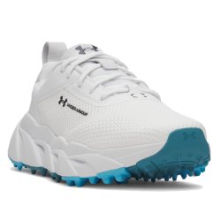 Under Armour UA W Halo Hybrid SL Dame Golfsko White / White / Midnight Navy