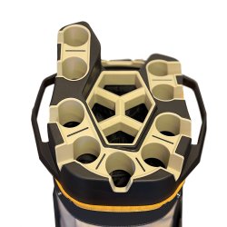 Wilson I-Lock Dry Golfbag Gr/Khaki/Orange